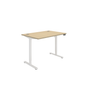 Office Rectangular Single Motor Sit Stand Desk (FSC) | 1200X800 | Oak/White