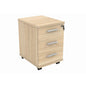 Mobile Under Desk Office Storage Unit (FSC) | 3 Drawers | Canadian Oak