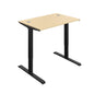 Economy Single Motor Sit Stand Desk (FSC) | 1200 X 800 | Maple/Black