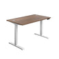 Economy Sit Stand Desk (FSC) | 1800 X 800 | Dark Walnut/White