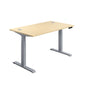 Economy Sit Stand Desk (FSC) | 1800 X 800 | Maple/Silver