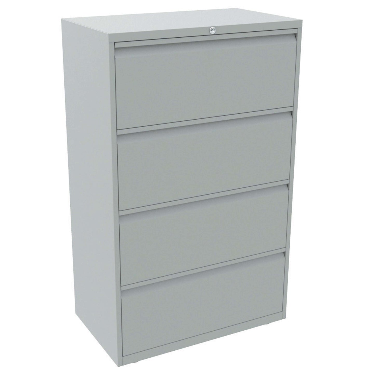 Bisley Essentials Steel 4 Drawer Side Filer | Light Grey