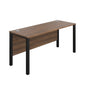 Goal Post Rectangular Desk (FSC) | 1600X600 | Dark Walnut/Black