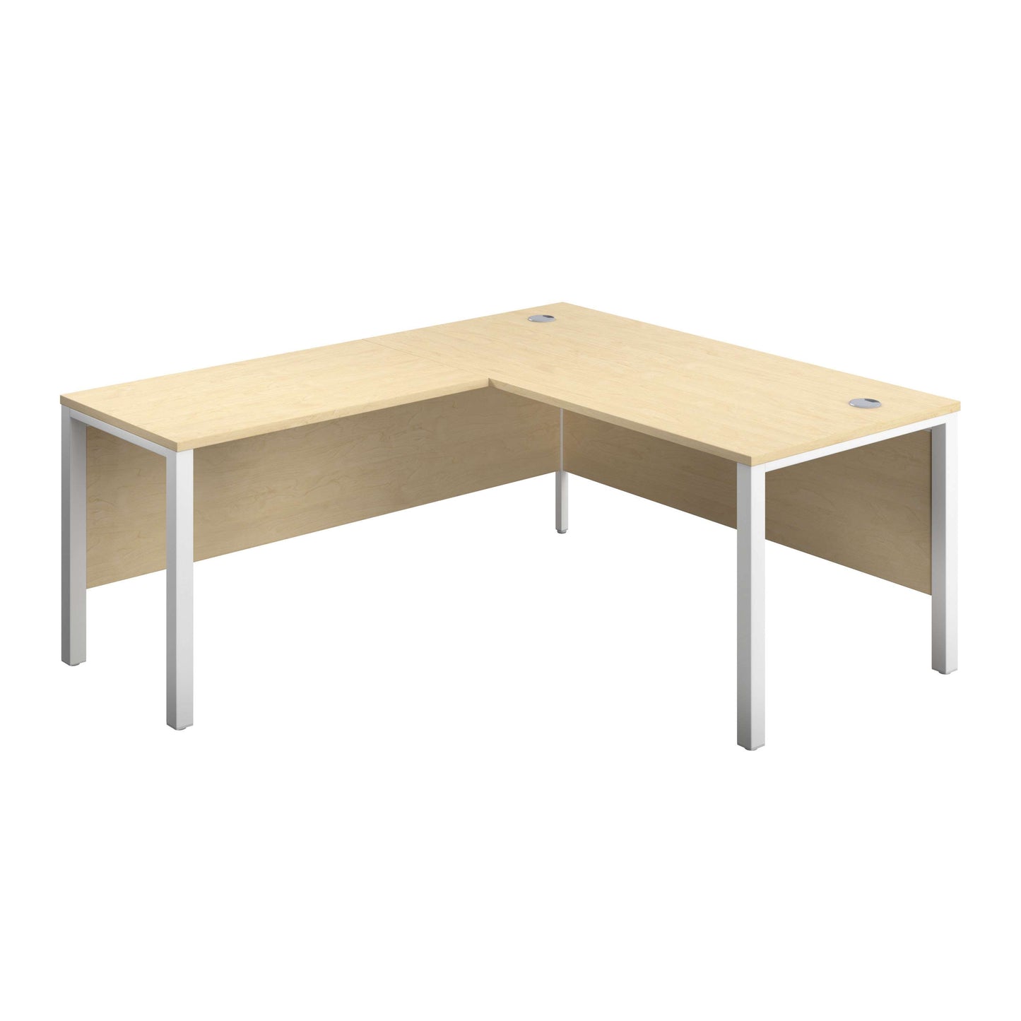 Goal Post Left Hand Return Desk (FSC) | 1800X800 | Maple/White