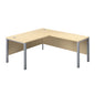 Goal Post Right Hand Return Desk (FSC) | 1800X800 | Maple/Silver