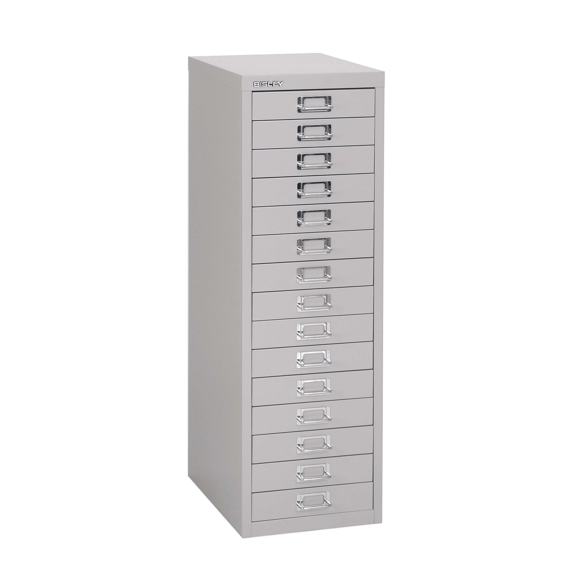 Bisley 15 Drawer Home 39 Series Steel Multi-Drawer | Goose Grey