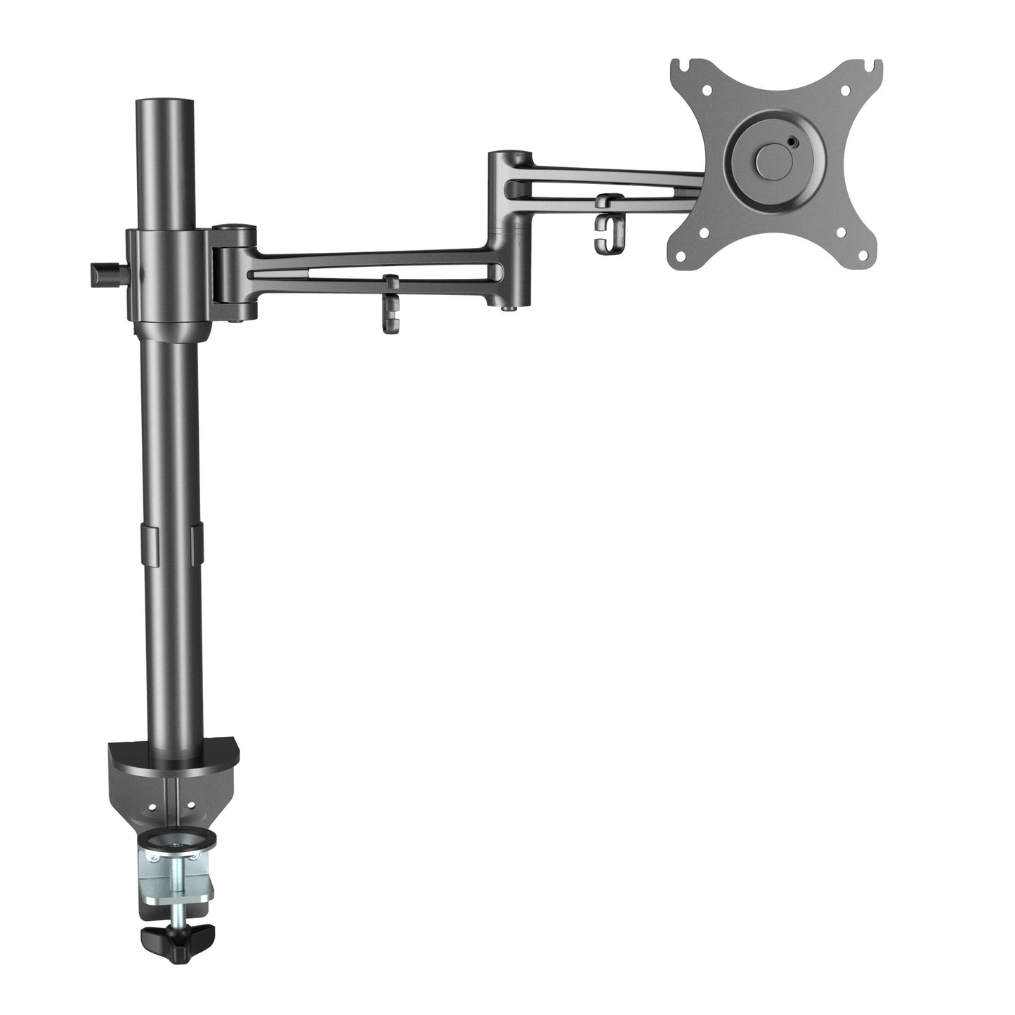 Pole Mounted Monitor Arm | Silver