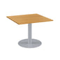 One Contract Square Meeting Table | 1000 x 1000 | Beech/Silver