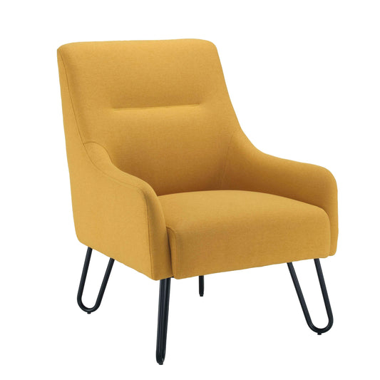 Pearl Reception Chair | Mustard