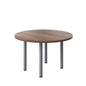 One Fraction Plus Circular Meeting Table (FSC) | 1200mm | Dark Walnut