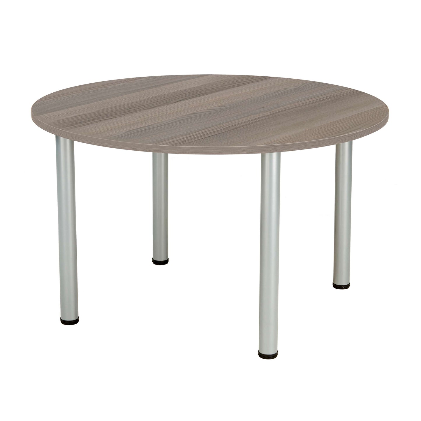 One Fraction Plus Circular Meeting Table (FSC) | 1200mm | Grey Oak