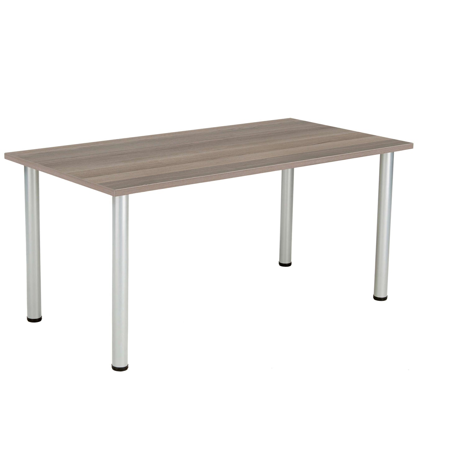 One Fraction Plus Rectangular Meeting Table (FSC) | 1600X800 | Grey Oak/Silver