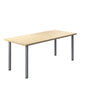 One Fraction Plus Rectangular Meeting Table (FSC) | 1800X800 | Maple/Silver