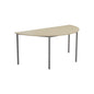 Semicircular Multipurpose Table | 1600 X 800 | Maple/Silver