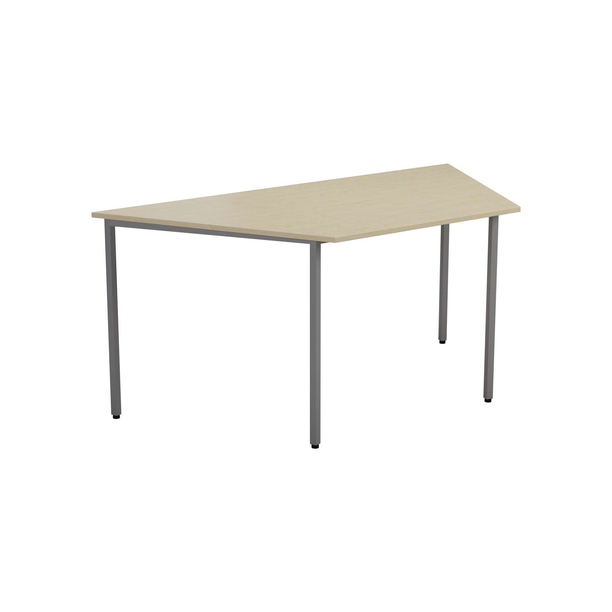 Trapezoidal Multi-purpose Table | 1600 X 800 | Maple/Silver