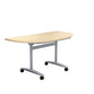 One D-End Tilting Table (FSC) | 1400 X 700 | Maple/Silver