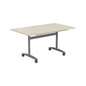 One Rectangular Tilting Table (FSC) | 1400 X 700 | Maple/Silver