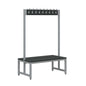 Double Sided Cloakroom Bench | 12 Hooks | Unlimited