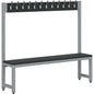 Single Sided Junior Cloakroom Bench | 12 Hooks | Unlimited