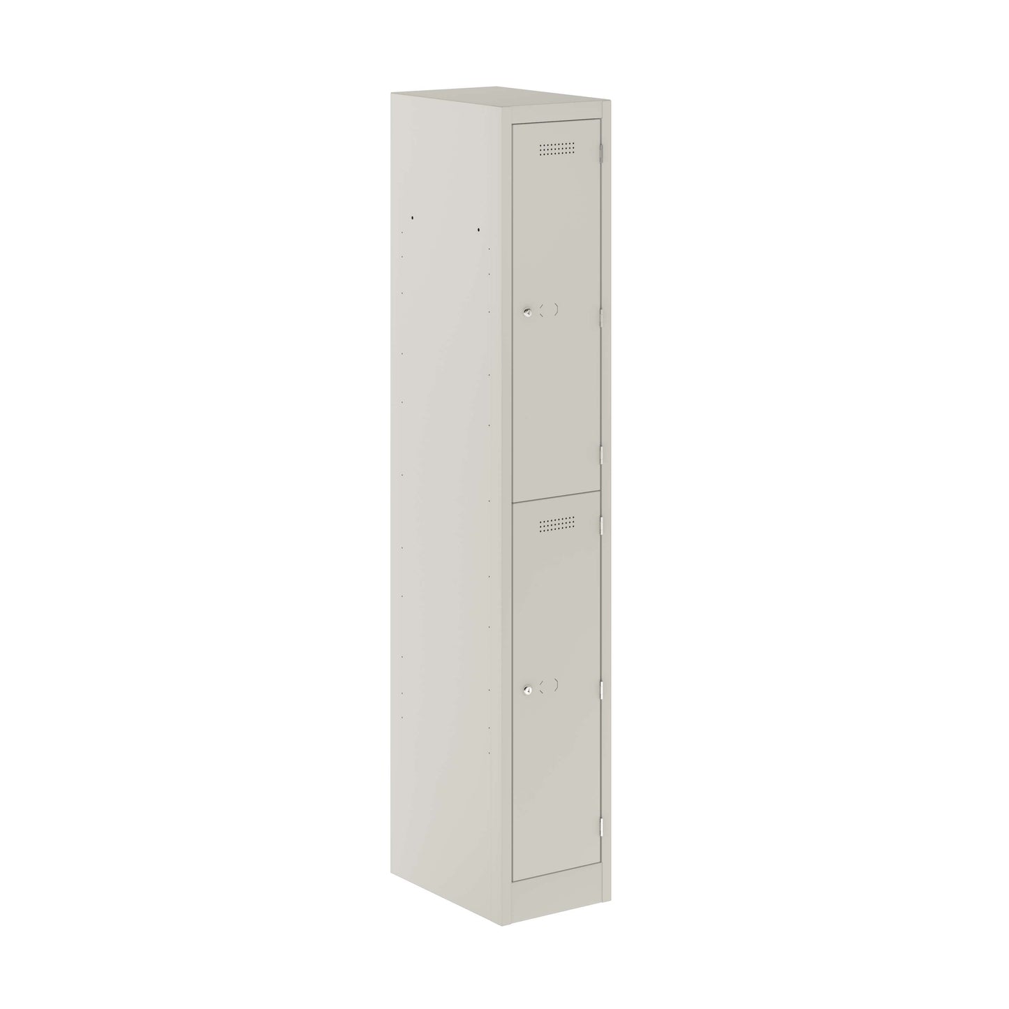 Primary 2 Door Single Locker Column | Light Grey