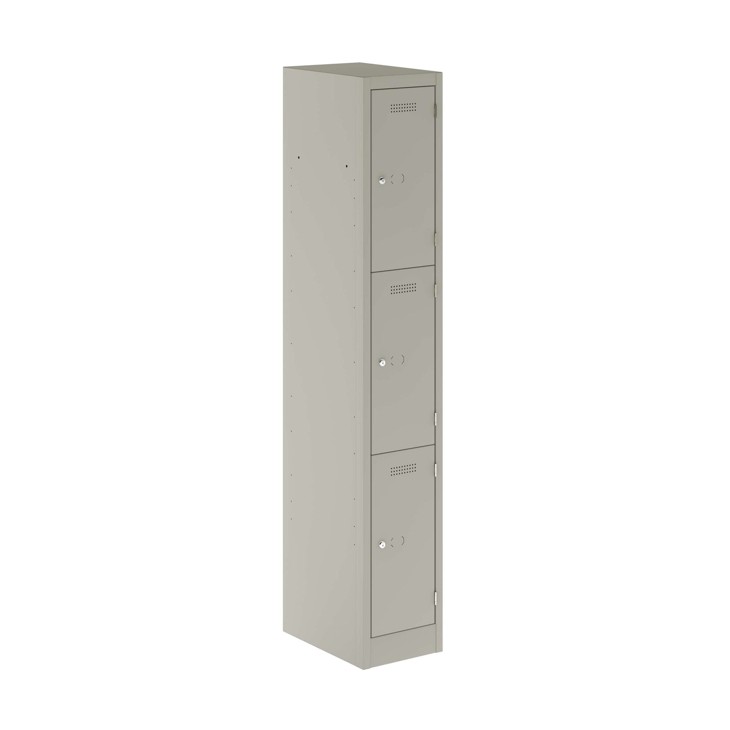 Primary 3 Door Single Locker Column | Goose Grey