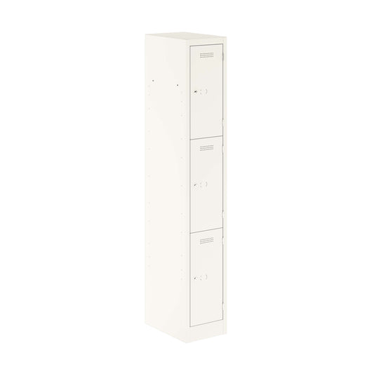 Primary 3 Door Single Locker Column | Traffic White