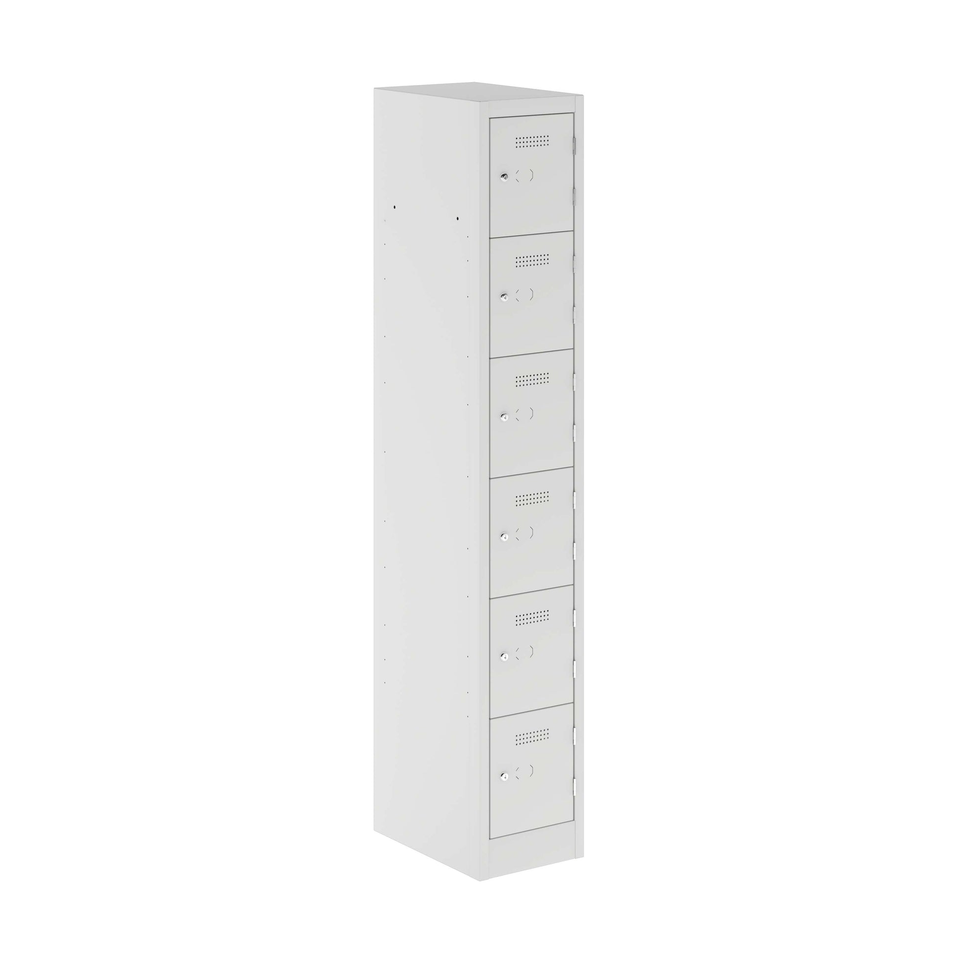 Primary 6 Door Single Locker Column | Light Grey