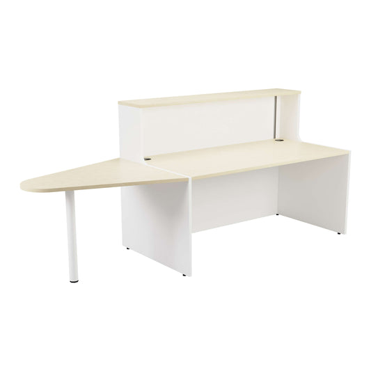 Reception Unit with Extension (FSC) | 1600 | Maple/White