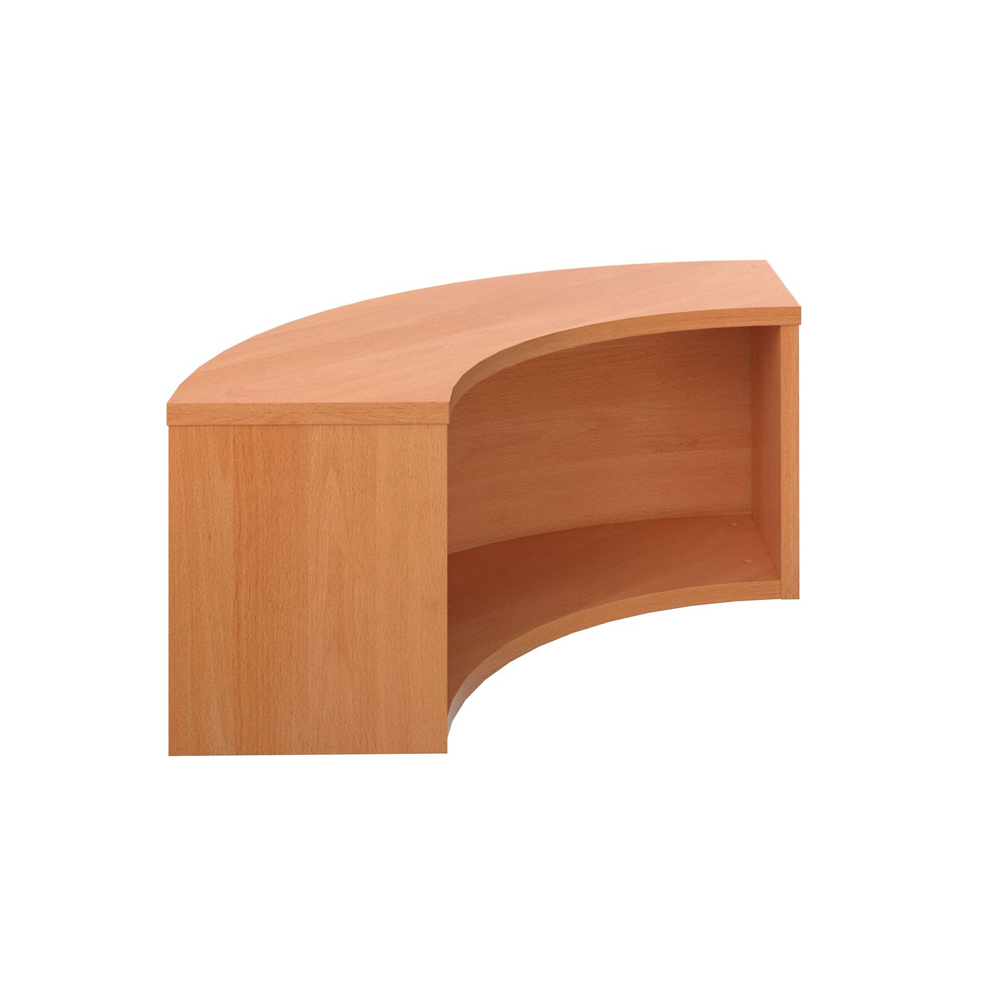 Reception Modular Corner Hutch Unit (FSC) | Beech