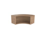 Reception Modular Corner Hutch Unit (FSC) | Grey Oak