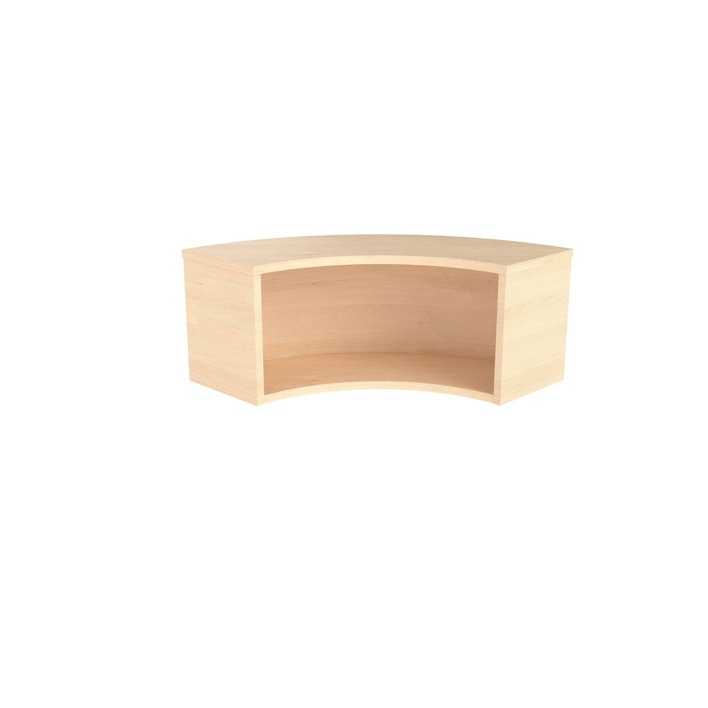 Reception Modular Corner Hutch Unit (FSC) | Maple