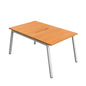 Synergy Bench with Cut Out: 2 Person (FSC) : A-Frame Leg : 1000 | 800 | Unlimited/Silver