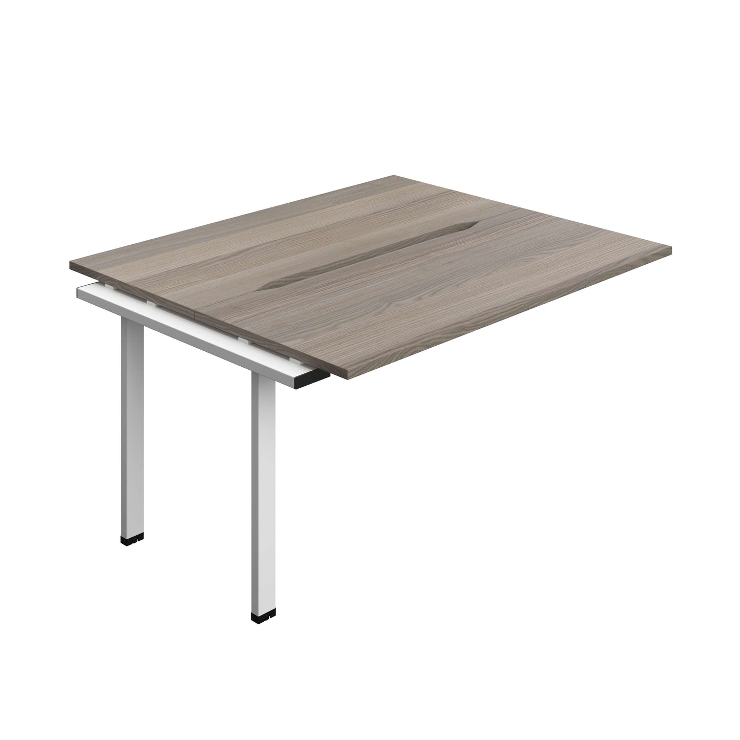 Synergy Bench Extension with Cut Out: 2 Person (FSC) : 1400 | 700 | Grey Oak/White