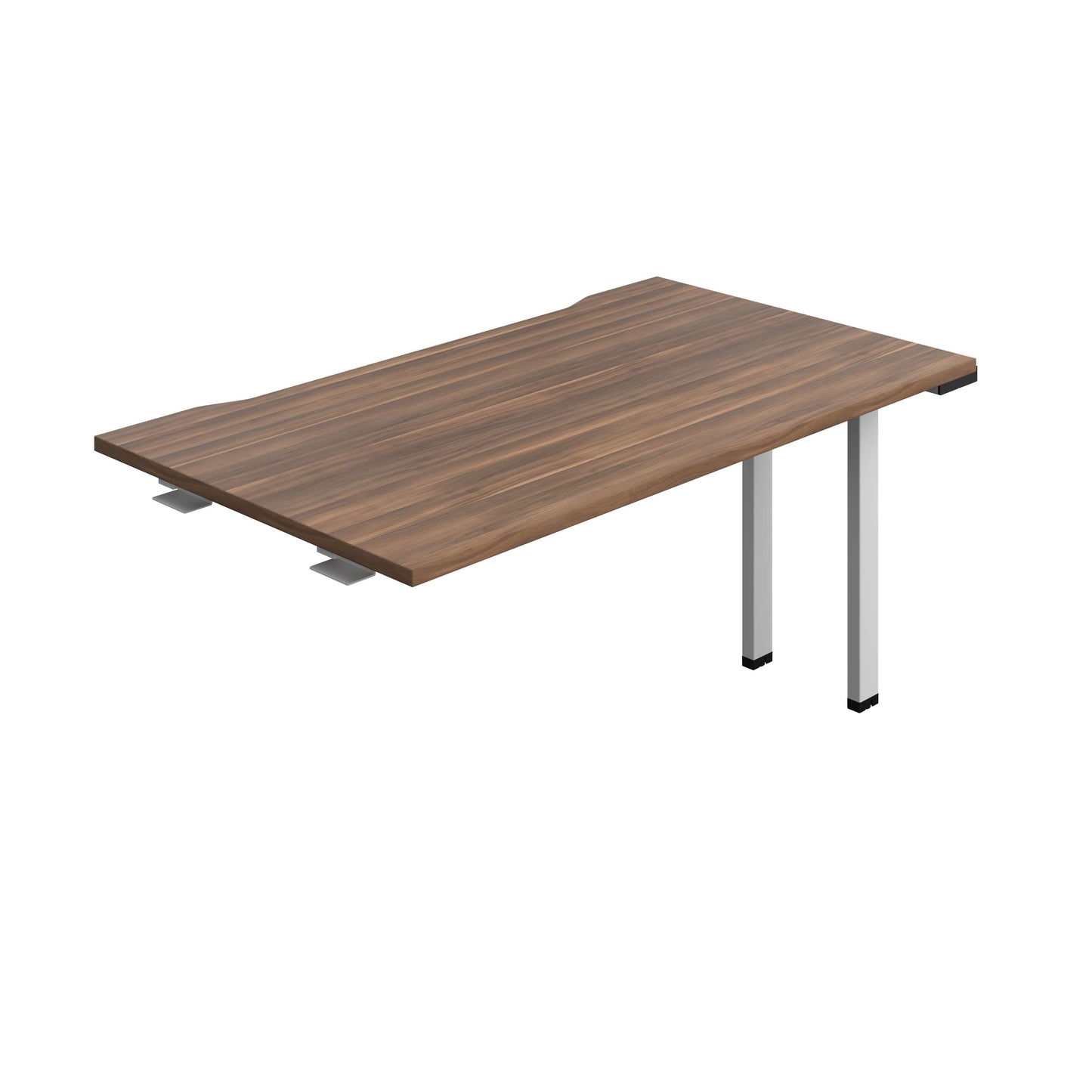 Synergy Bench Extension with Cut Out: 1 Person (FSC) : 1400 | 800 | Dark Walnut/Silver