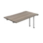 Synergy Bench Extension with Cut Out: 1 Person (FSC) : 1400 | 800 | Grey Oak/White