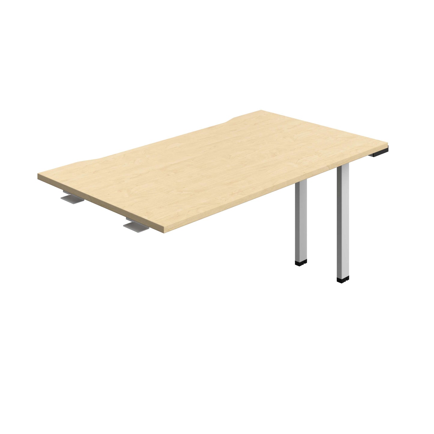 Synergy Bench Extension with Cut Out: 1 Person (FSC) : 1400 | 800 | Maple/Silver