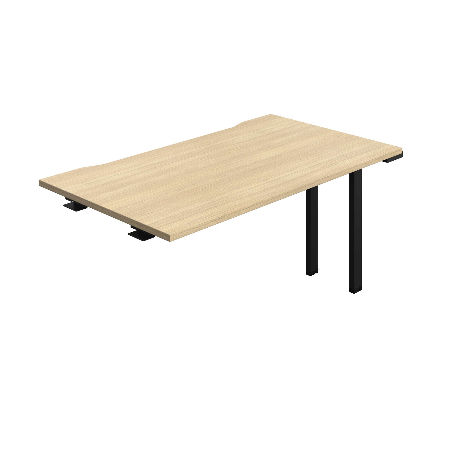 Synergy Bench Extension with Cut Out: 1 Person (FSC) : 1400 | 800 | Nova Oak/Black