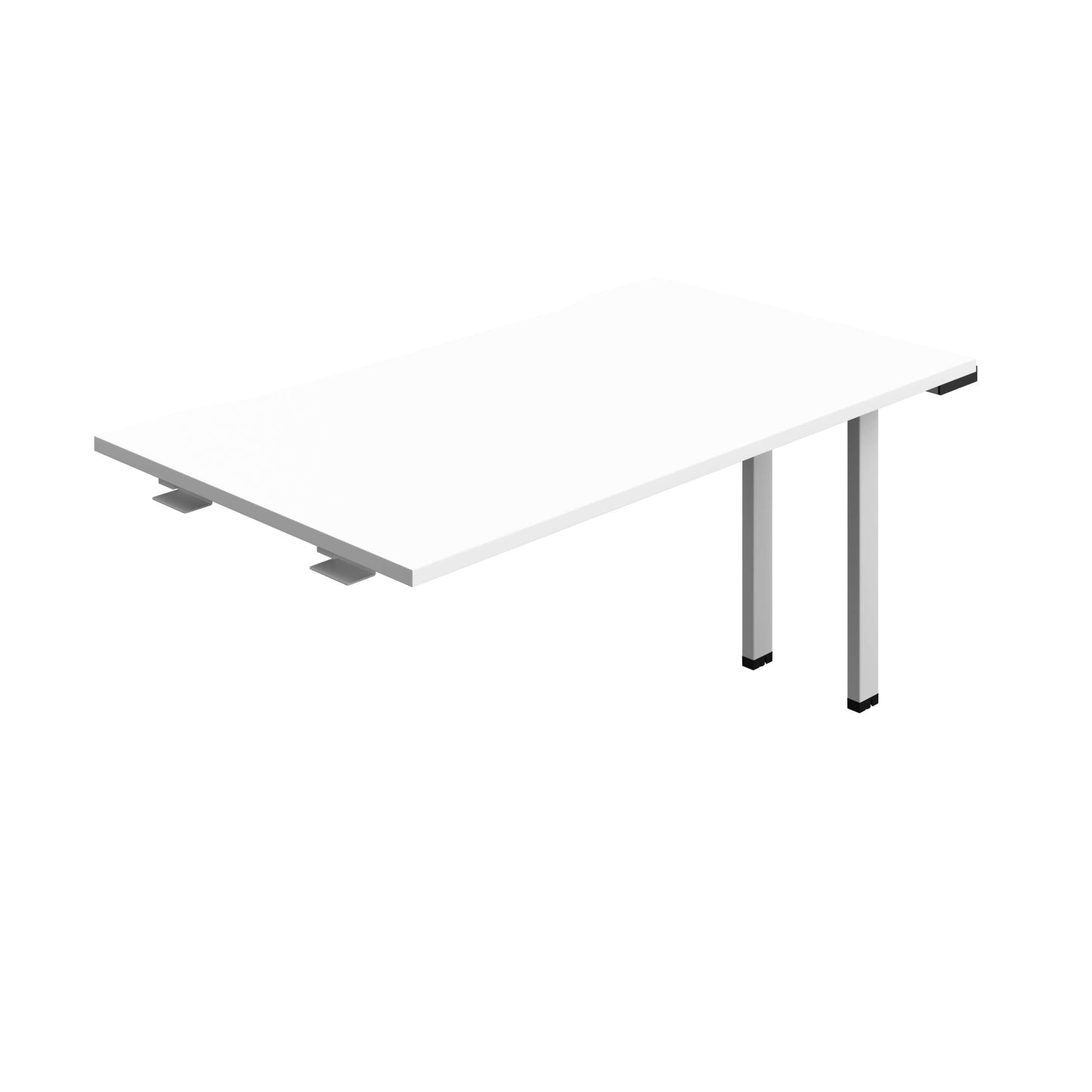 Synergy Bench Extension with Cut Out: 1 Person (FSC) : 1400 | 800 | White/Silver