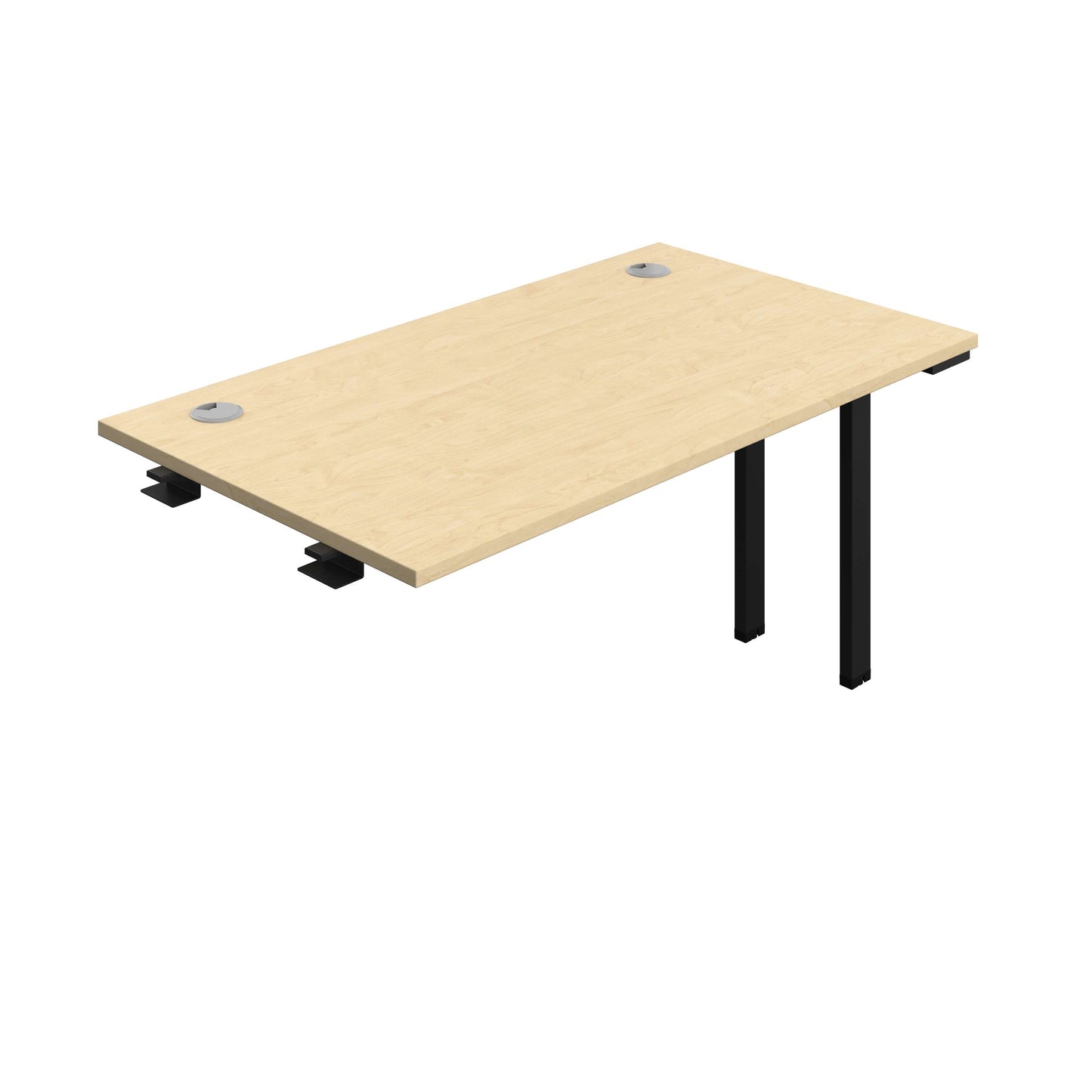 Synergy Bench Extension with Cable Ports: 1 Person (FSC) : 1400 | 800 | Maple/Black