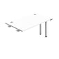 Synergy Bench Extension with Cable Ports: 1 Person (FSC) : 1400 | 800 | White/Silver