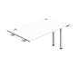 Synergy Bench Extension with Cable Ports: 1 Person (FSC) : 1400 | 800 | White/White