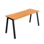 Synergy Bench with Cut Out: 1 Person (FSC) : A-Frame Leg : 1600 | 600 | Unlimited/Black