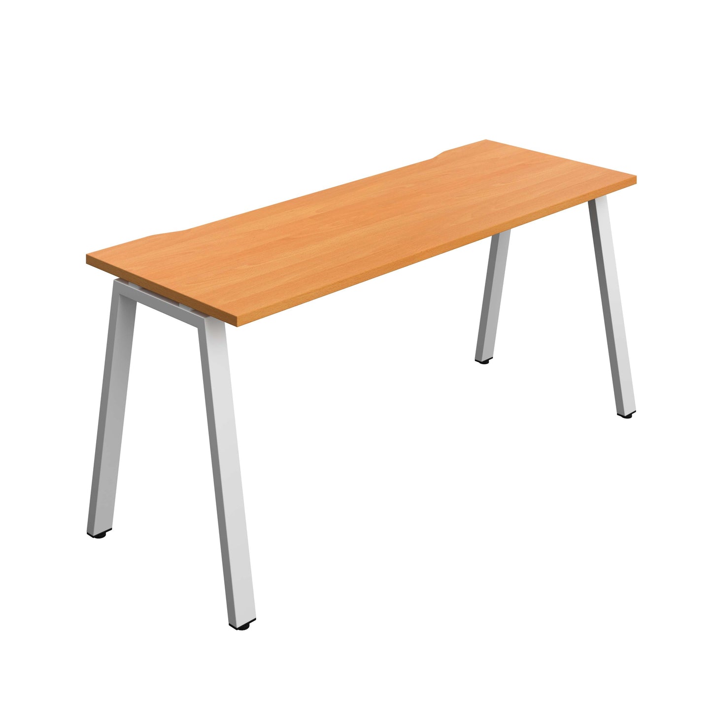 Synergy Bench with Cut Out: 1 Person (FSC) : A-Frame Leg : 1600 | 600 | Unlimited/Silver