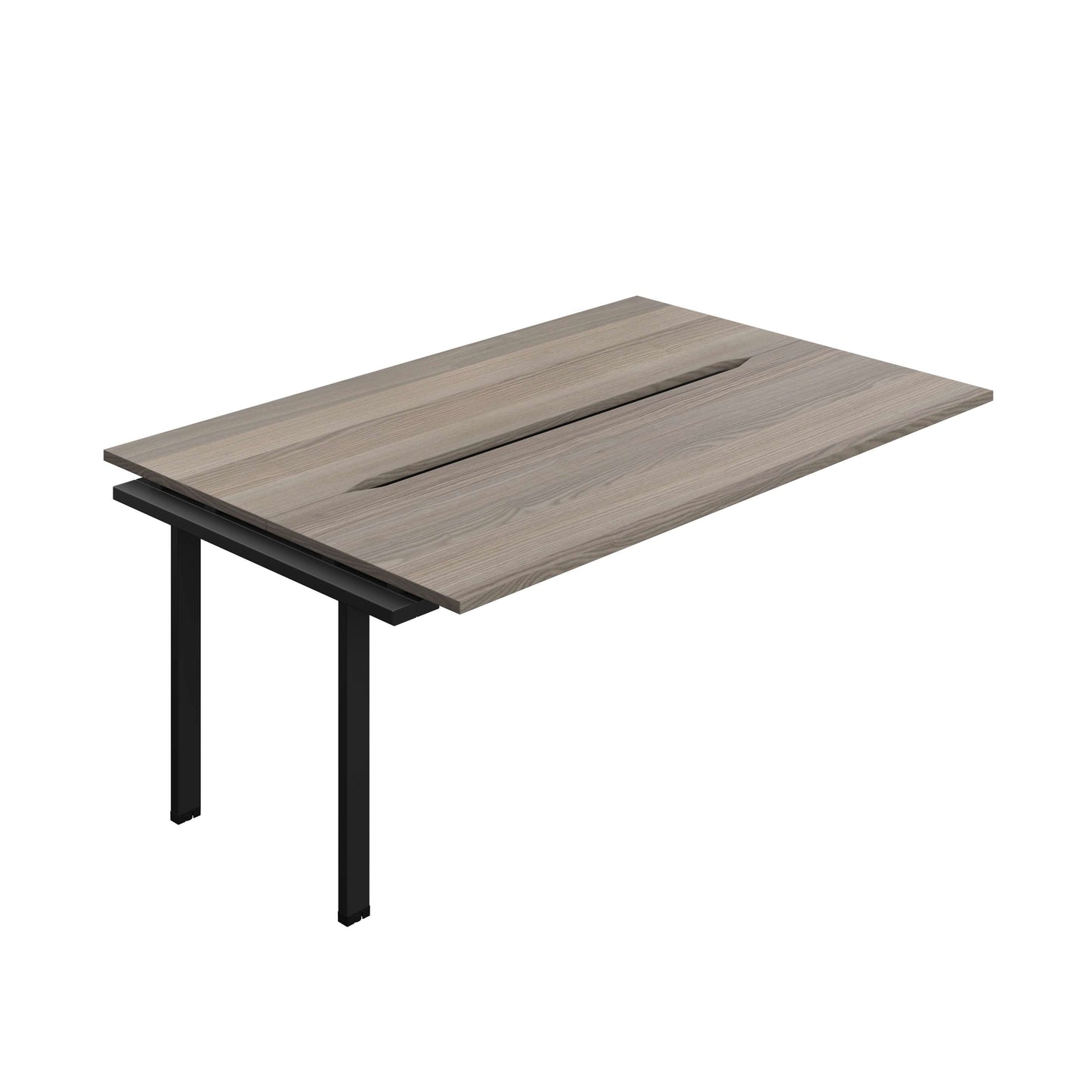 Synergy Bench Extension with Cut Out: 2 Person (FSC) : 1800 | 600 | Grey Oak/Black