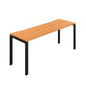 Synergy Bench with Cut Out: 1 Person (FSC) : Goal Post Leg : 1800 | 700 | Unlimited/Black