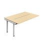 Synergy Bench Extension with Cut Out: 2 Person (FSC) : 1800 | 700 | Maple/Silver