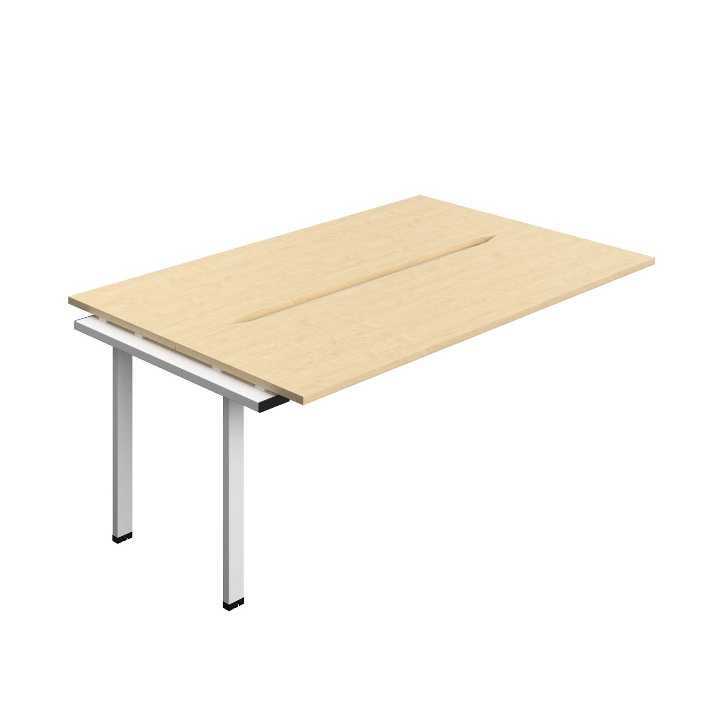 Synergy Bench Extension with Cut Out: 2 Person (FSC) : 1800 | 700 | Maple/White