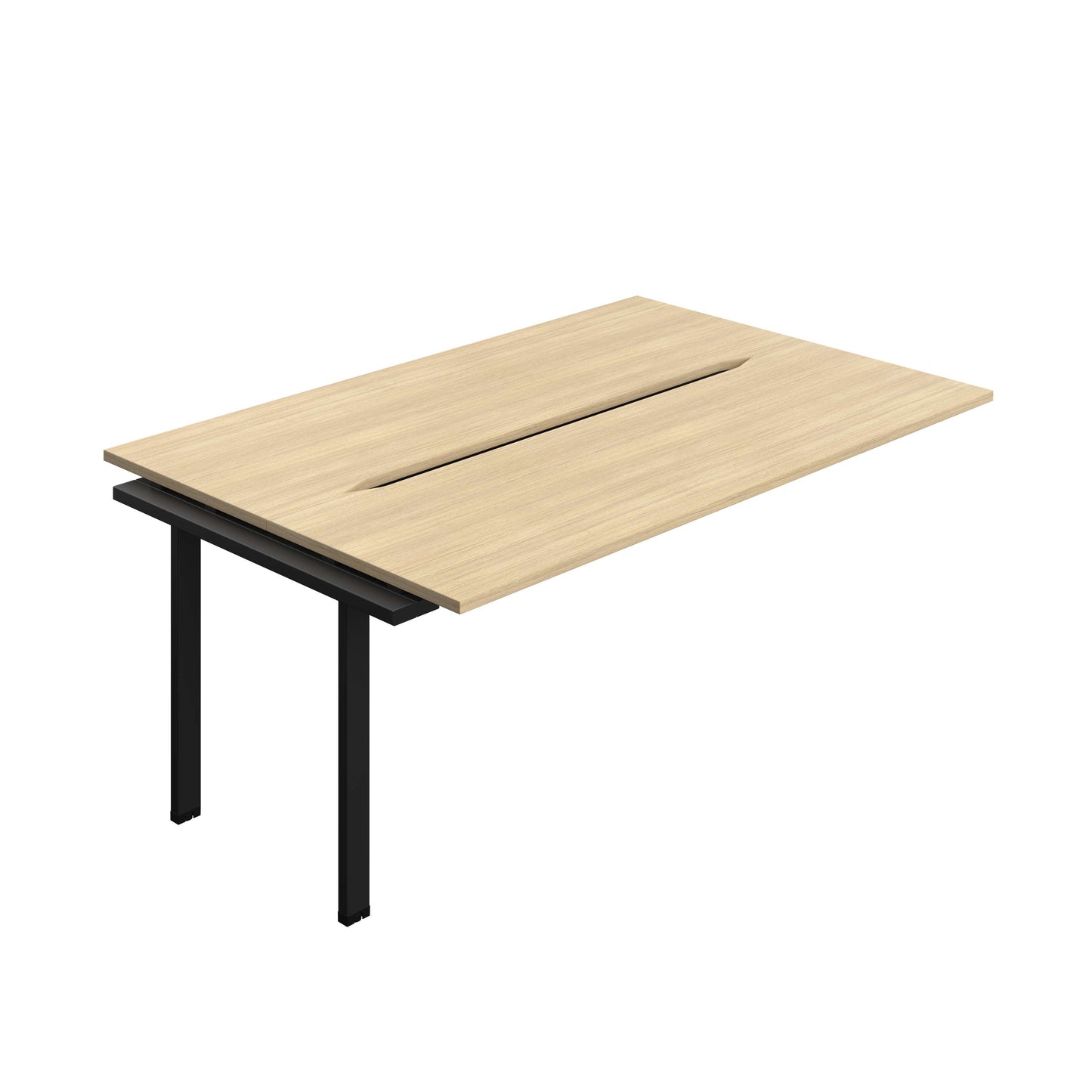 Synergy Bench Extension with Cut Out: 2 Person (FSC) : 1800 | 700 | Nova Oak/Black