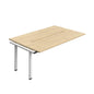 Synergy Bench Extension with Cut Out: 2 Person (FSC) : 1800 | 700 | Nova Oak/White