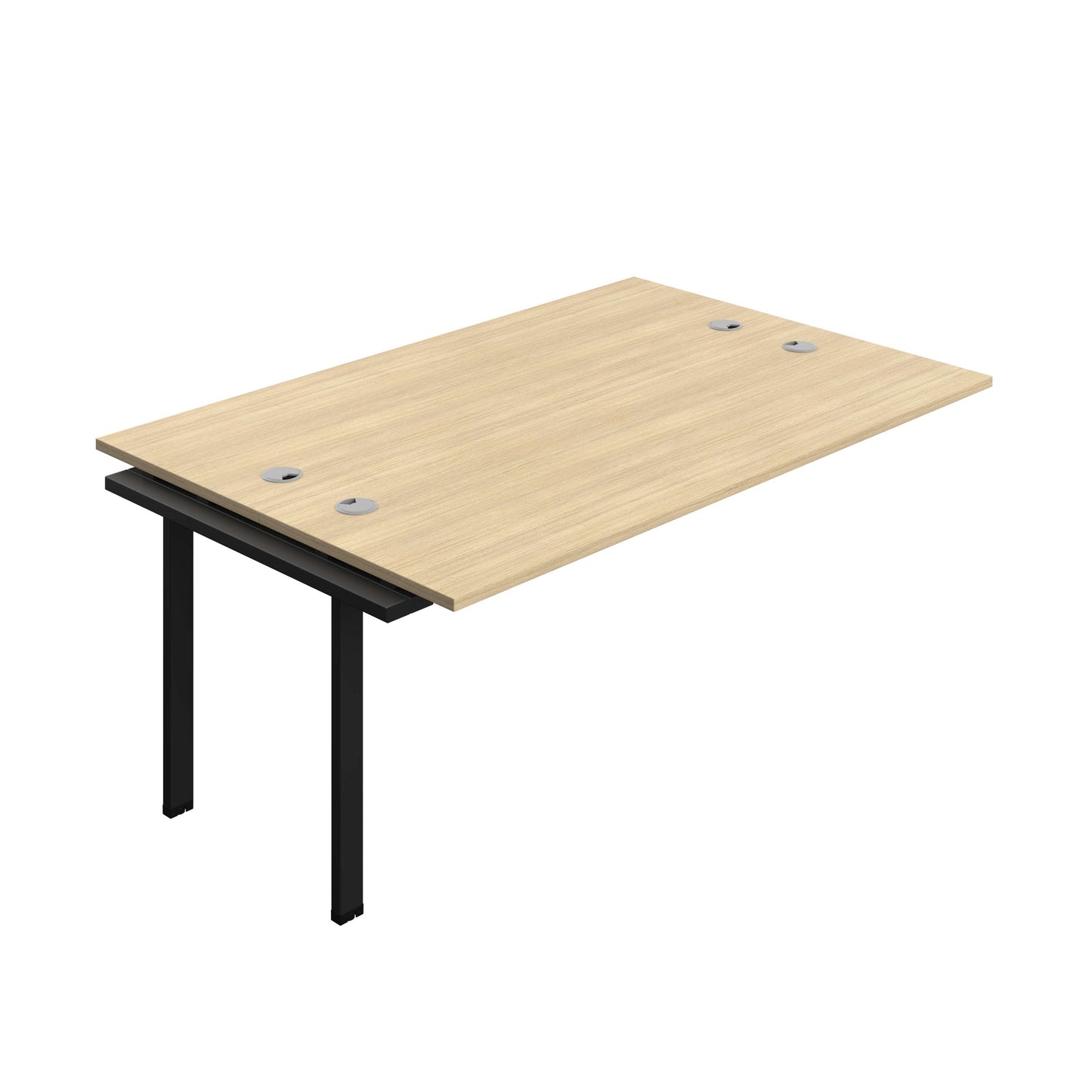 Synergy Bench Extension with Cable Ports: 2 Person (FSC) : 1800 | 700 | Nova Oak/Black